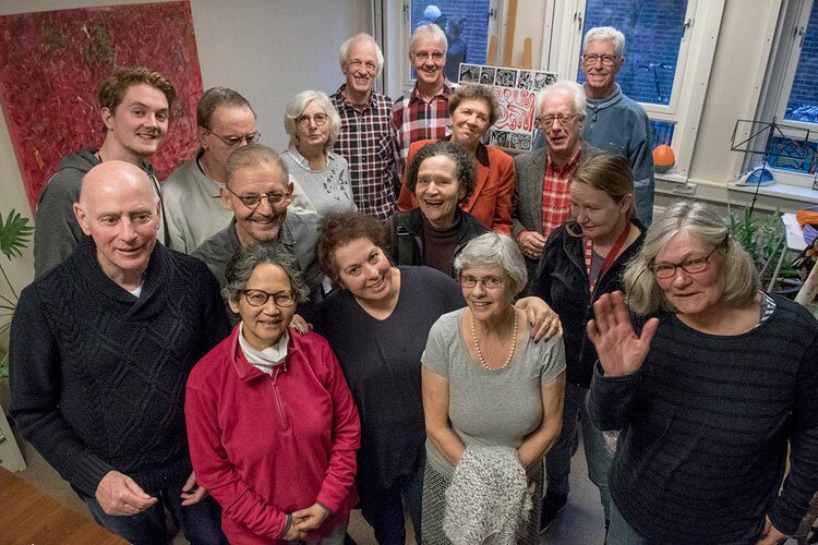 Deelnemers OdenseHuis Amsterdam. Foto Henk Nouws